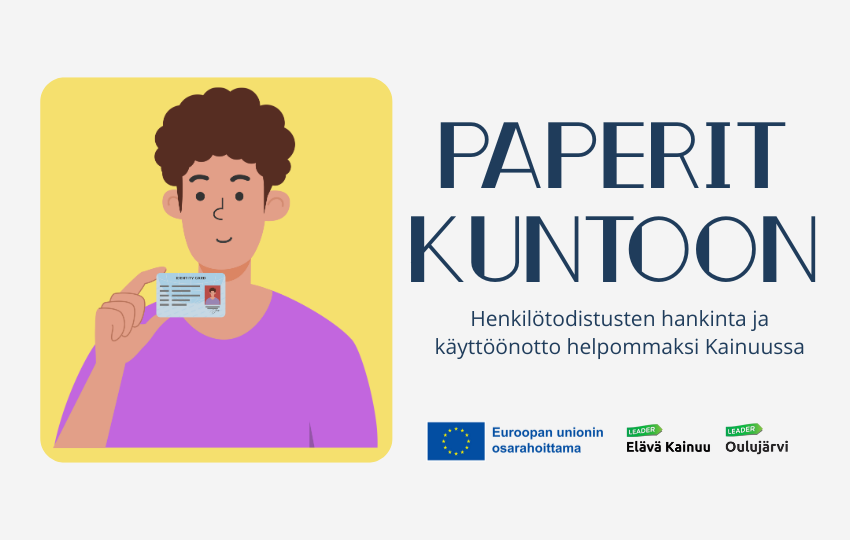 Paperit kuntoon -hankkeen tiedotuskuva